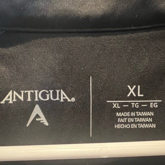 Bandimere Speedway  Antigua Mens Sleeveless Pullover Vest 1/4 Zip Black SizeXL - Picture 6 of 7